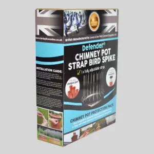 Defender Chimney Pot Bird Spike Pack Side of Box