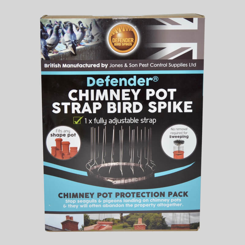 Defender Chimney Pot Bird Spike Pack Front of Box