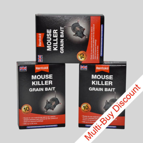 Rentokil Mouse Killer Grain Bait 3 Packs