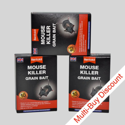 Rentokil Mouse Killer Grain Bait 3 Packs