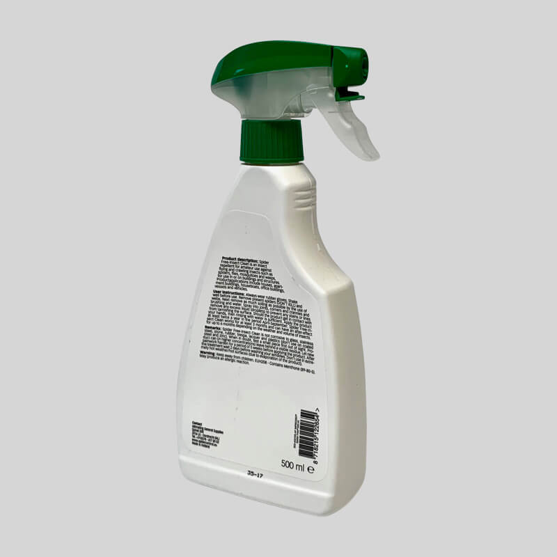 Spider Repellent Spray Back Of Bottle