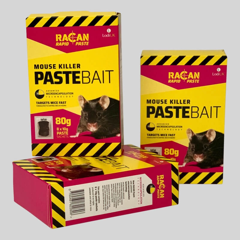 Racan Rapidpaste 8 x 10g mouse killer sachets